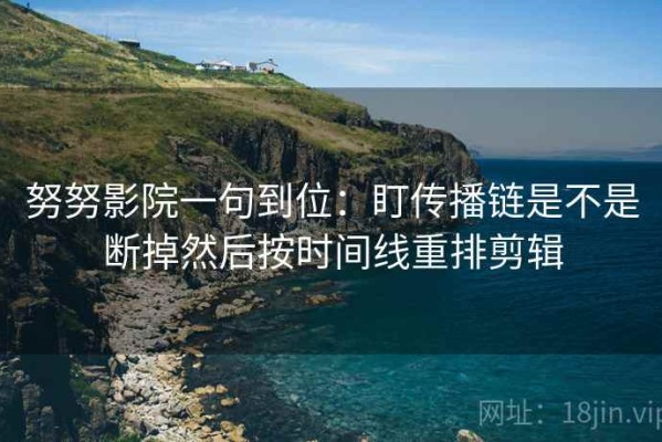 努努影院一句到位：盯传播链是不是断掉然后按时间线重排剪辑