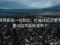 努努影院一句到位：盯轴线起点是不是动过然后标清例子