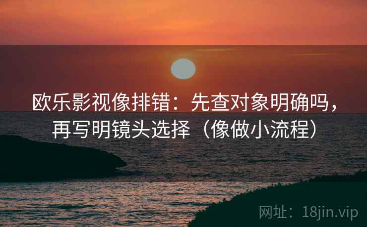 欧乐影视像排错:先查对象明确吗,再写明镜头选择(像做小流程) 欧乐影视像排错:先查对象明确吗,再写明镜头选择(像做小流程)